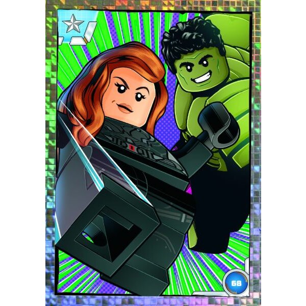 68 - Duo Black Widow & Hulk - Helden Karte - 2023