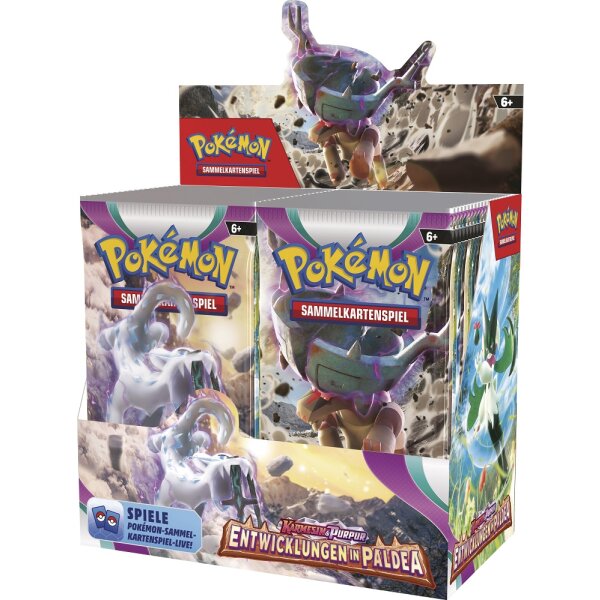 Pokemon - KP02 Entwicklungen in Paldea - 1 Display (36 Booster) - Karmesin & Purpur 2 - Deutsch