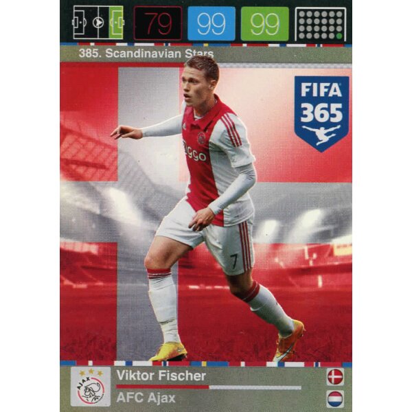 Fifa 365 Cards 2016 - 385 - Viktor Fischer - Scandinavian Stars