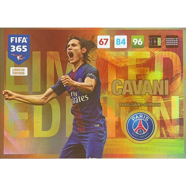 Fifa 365 Cards 2017 - LE29 - Edinson Cavani - Limitied Edition - Oversize Karte