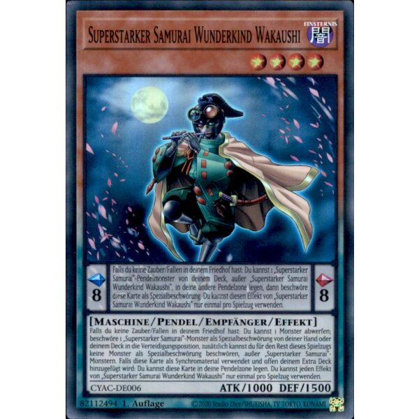 CYAC-DE006 - Superstarker Samurai Wunderkind Wakaushi - 1. Auflage