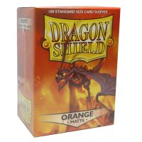 2x Dragon Shield Matte Sleeves - Orange  (2x 100 Sleeves)