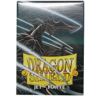 2x Dragon Shield Matte Sleeves - Jet (2x60 Sleeves)