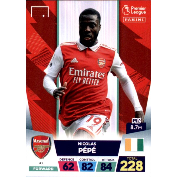 43 - Nicolas Pepe - Team Mate - 2022/2023