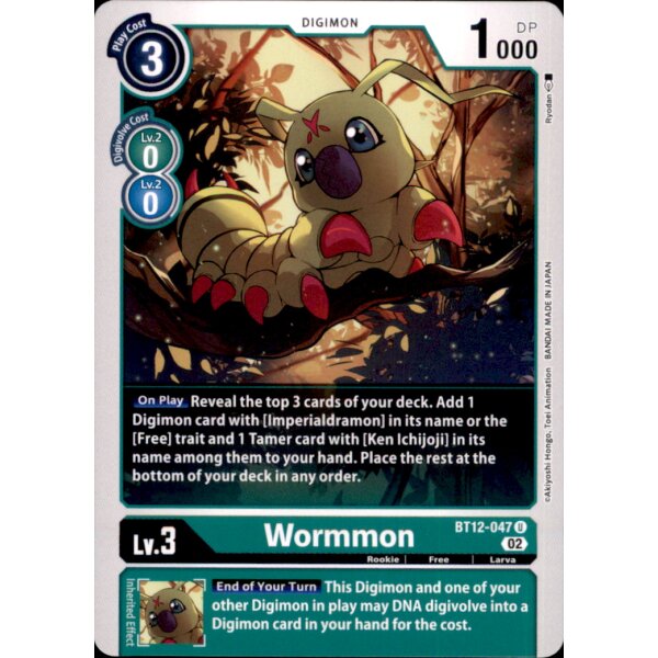 BT12-047 - Wormmon  - Uncommon