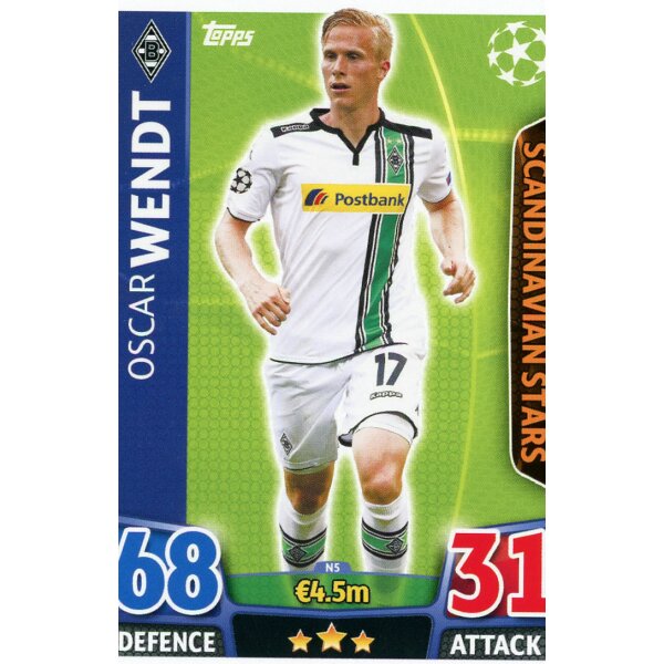 5 - Oscar Wendt - Scandinavian Stars - 2015/2016