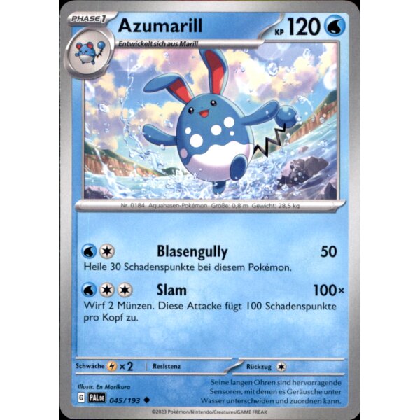 045/193 - Azumarill - Uncommon - PAL Karmesin & Purpur