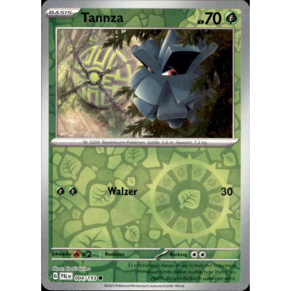 004/193 - Tannza - Reverse Holo - PAL Karmesin & Purpur