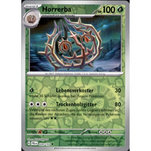 024/193 - Horrerba - Reverse Holo - PAL Karmesin & Purpur