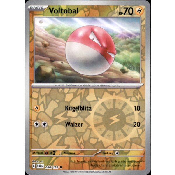 066/193 - Voltobal - Reverse Holo - PAL Karmesin & Purpur