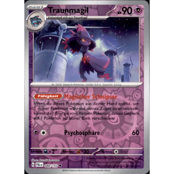 088/193 - Traummagil - Reverse Holo - PAL Karmesin & Purpur