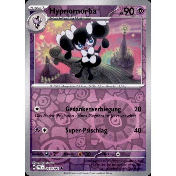 091/193 - Hypnomorba - Reverse Holo - PAL Karmesin & Purpur