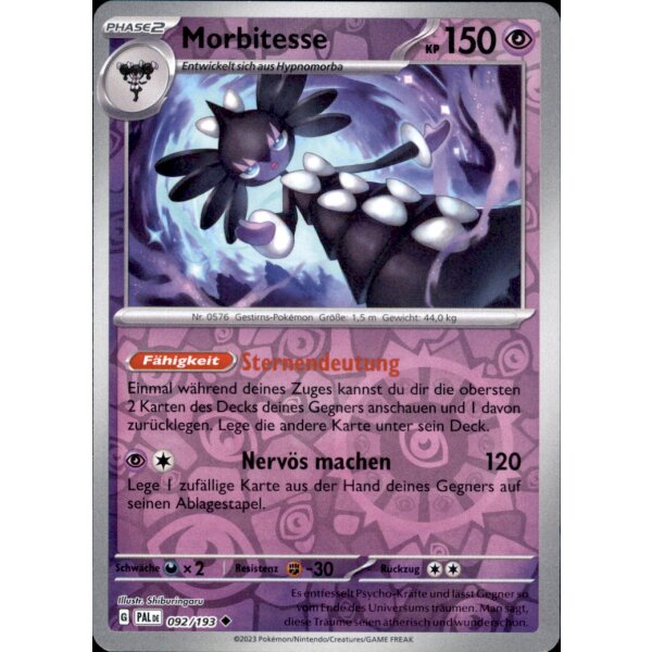 092/193 - Morbitesse - Reverse Holo - PAL Karmesin & Purpur