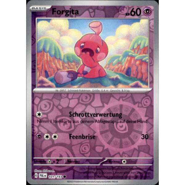 101/193 - Forgita - Reverse Holo - PAL Karmesin & Purpur