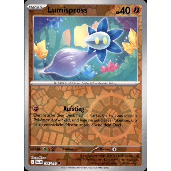 124/193 - Lumispross - Reverse Holo - PAL Karmesin & Purpur