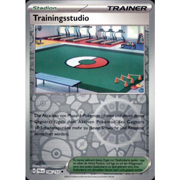 186/193 - Trainingsstudio - Reverse Holo - PAL Karmesin & Purpur