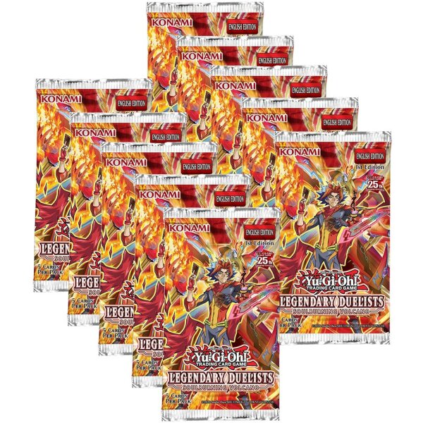 Yugioh - LED10: Soulburning Volcano - 10 Booster - Deutsch