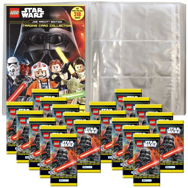 LEGO Star Wars - Serie 4 Trading Cards - 1 Leere Sammelmappe + 20 Booster