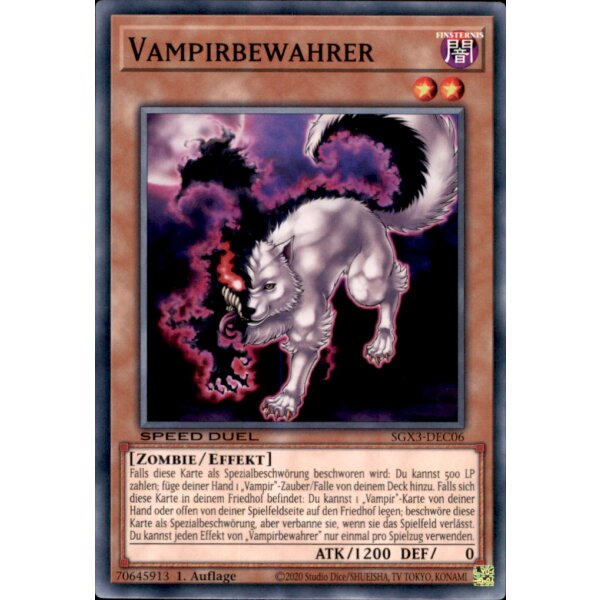 SGX3-DEC06 - Vampirbewahrer - 1. Auflage