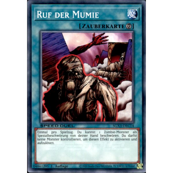 SGX3-DEC14 - Ruf der Mumie - 1. Auflage