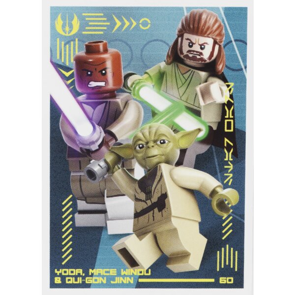 60 - Yoda, Made Windu & Qui-Gon Jinn - LEGO Star Wars Serie 4