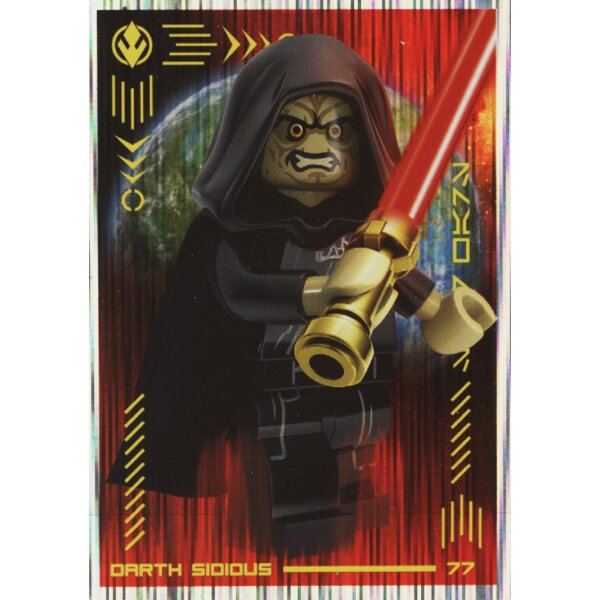 77 - Darth Sidious - Holofolie - LEGO Star Wars Serie 4