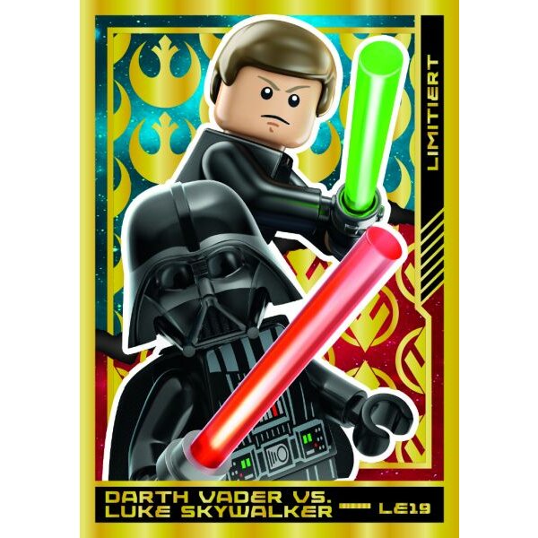 LE19 - Darth Vader vs. Luke Skywalker - Limitierte Karte - LEGO Star Wars Serie 4