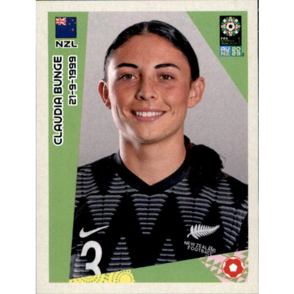 Frauen WM 2023 Sticker 7 - Claudia Bunge - Neuseeland