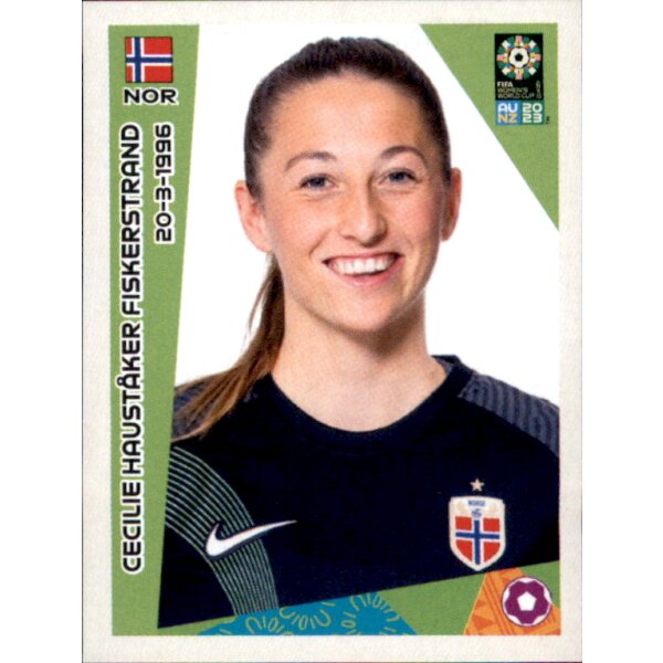 Frauen WM 2023 Sticker 23 - Cecilie Haustaker Fiskerstrand - Norwegen