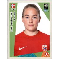 Frauen WM 2023 Sticker 28 - Guro Bergsvand - Norwegen