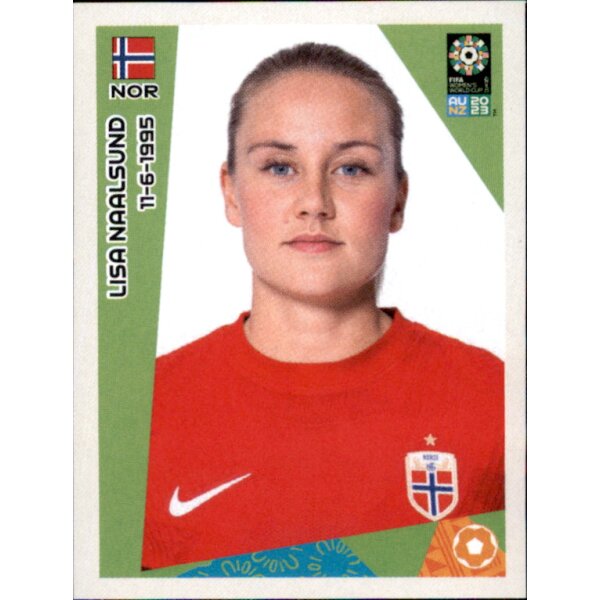 Frauen WM 2023 Sticker 32 - Lisa Naalsund - Norwegen