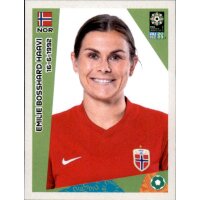 Frauen WM 2023 Sticker 38 - Emilie Bosshard Haavi - Norwegen