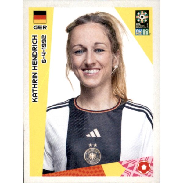 Frauen WM 2023 Sticker 515 - Kathrin Hendrich - Deutschland