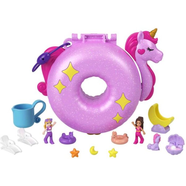 Polly Pocket Einhorn Poolparty Schatulle