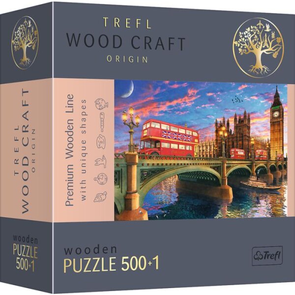 Holz Puzzle (500+1 Teile) - Westminster, London