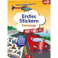 Erstes Stickern Metallic – Fahrzeuge