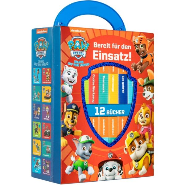 PAW Patrol - Bereit für den Einsatz! - Meine erste Bibliothek - Bücherbox mit 12 Pappbilderbüchern