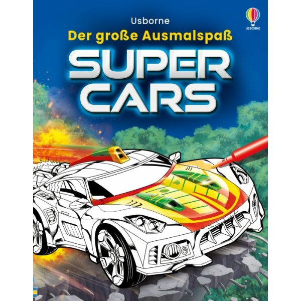 Der große Ausmalspaß: Supercars