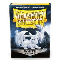 Dragon Shield Matte Sleeves - White (60 Sleeves)