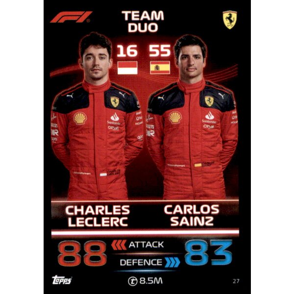 27 - Charles Leclerc & Carlos Sainz - Scuderia Ferrari - 2023