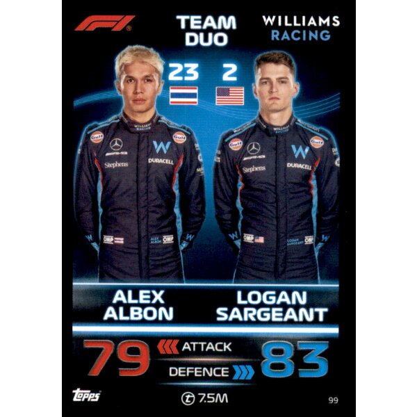 99 - Alex Albon & Logan Sargeant - Williams Racing - 2023