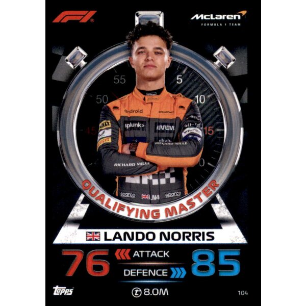 104 - Lando Norris - Qualifiying Masters - 2023