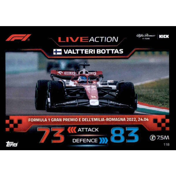 118 - Valterri Bottas - Live Action - 2023