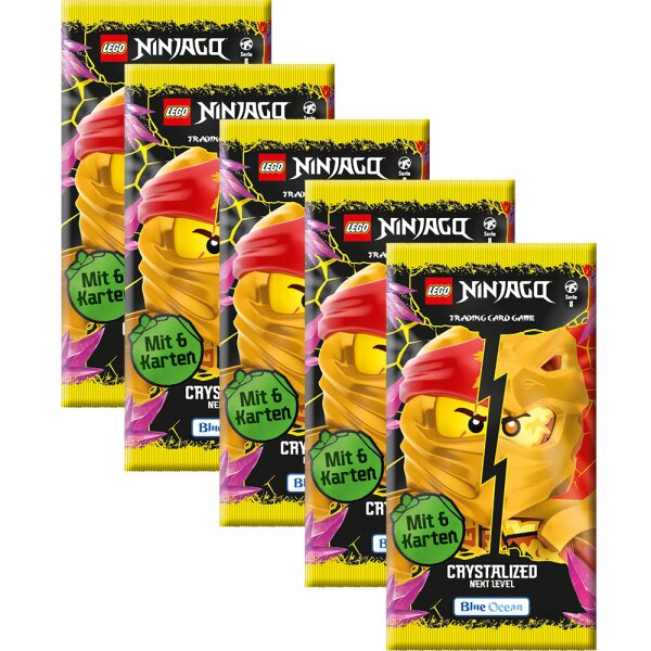 LEGO Ninjago Serie 8 NEXT LEVEL Trading Cards - 5 Booster