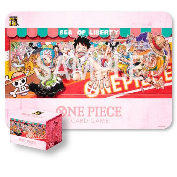 One Piece Card Game - Playmat and Case Set - 25TH Edition - Englisch