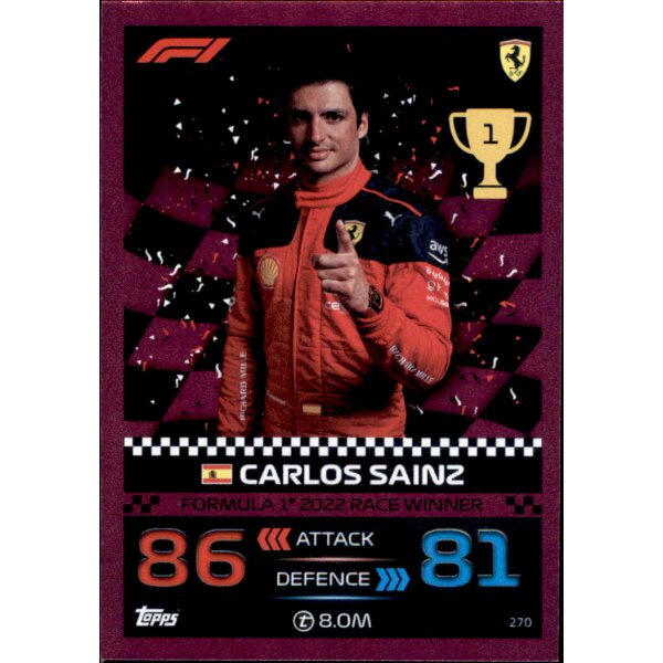 270 - Carlos Sainz - Race Winners - PINK - 2023