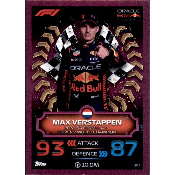 307 - Max Verstappen - Champion - PINK - 2023