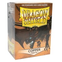 Dragon Shield Matte Sleeves - Copper  (5x100 Sleeves)