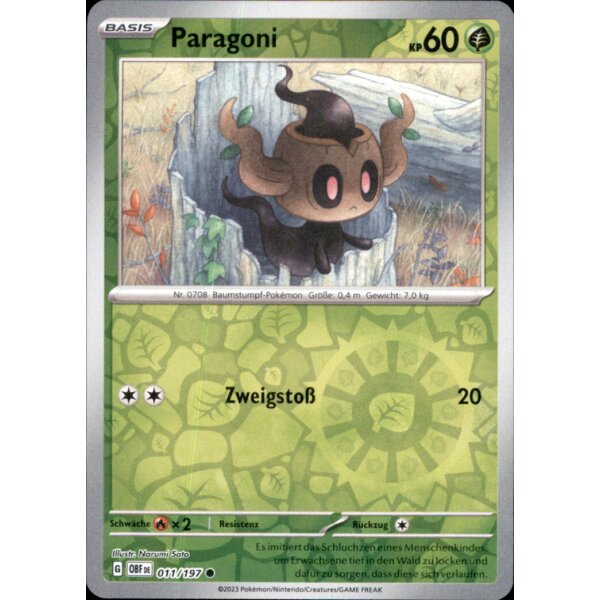 011/197 - Paragoni - Reverse Holo - OBF Karmesin & Purpur