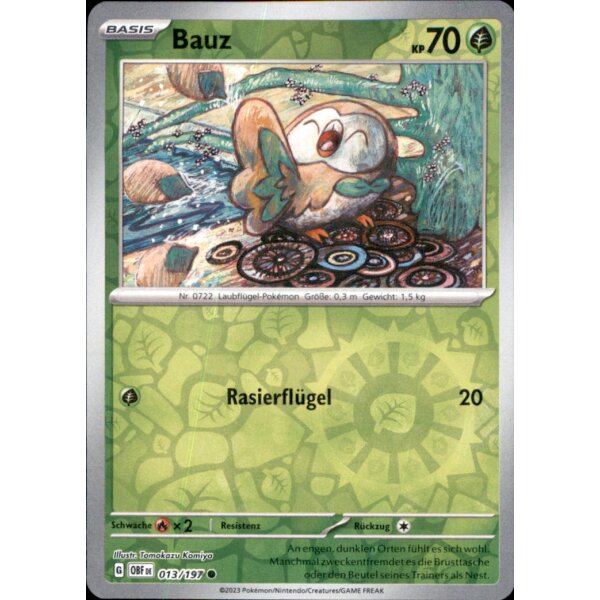 013/197 - Bauz - Reverse Holo - OBF Karmesin & Purpur